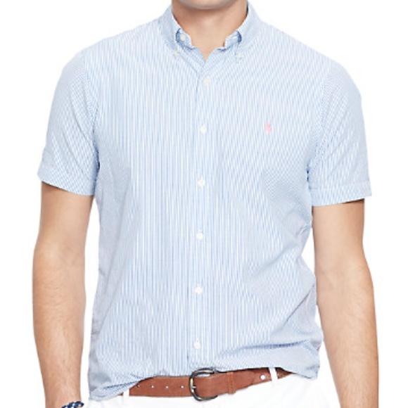 ralph lauren seersucker shirt